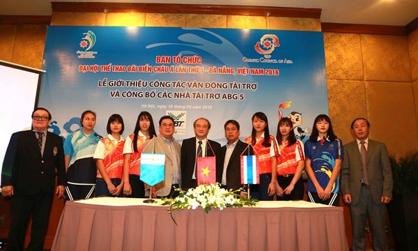 Sponsors of 2016 Asian Beach Games announced