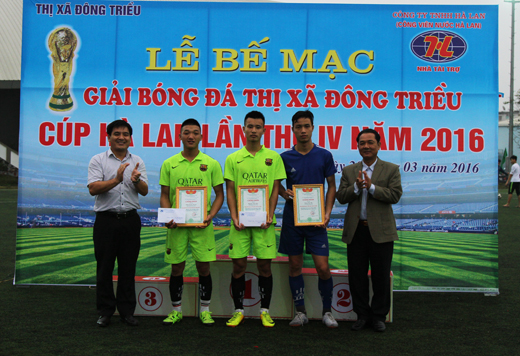 2016 Dong Trieu football tournament ends