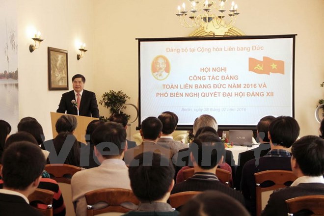 Resolution of 12th National Party Congress disseminated in Germany