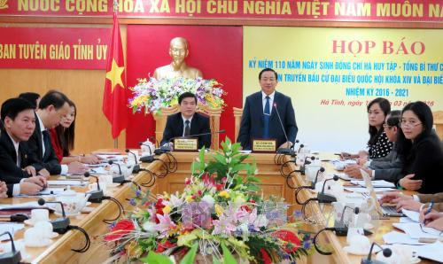 Activities to mark 110th anniversary of Party chief Ha Huy Tap’s birth