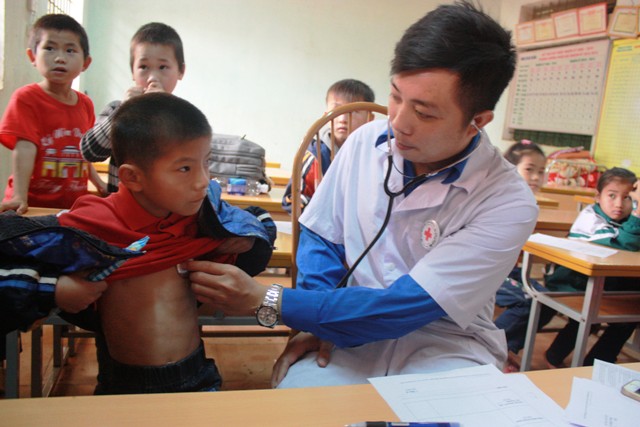 Over 200 students provided free health check ups and medicine