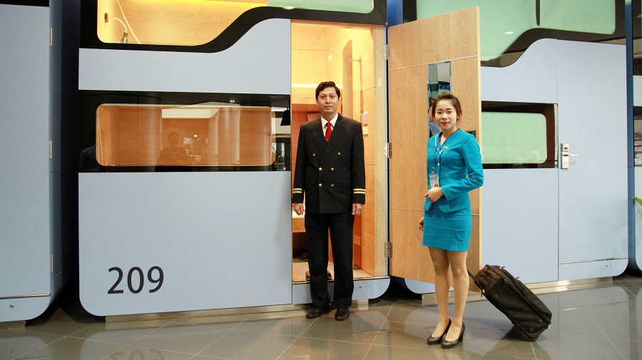 Free Sleep Pod for passengers in Noi Bai airport