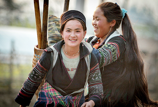 Women of ethnic minority groups in the beauty of everyday life