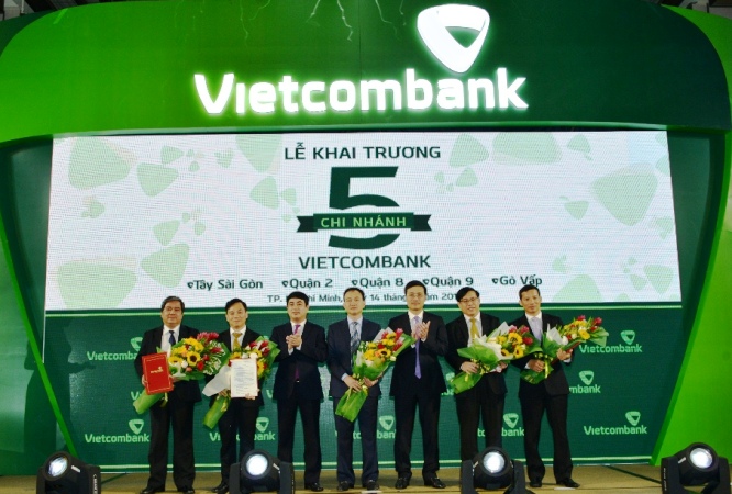 Vietcombank opens five more branches in southern hub