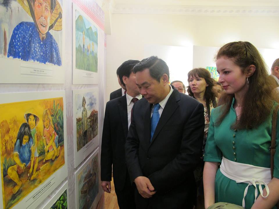 “I draw Vietnam – I draw Russia” exhibition opens in Hanoi