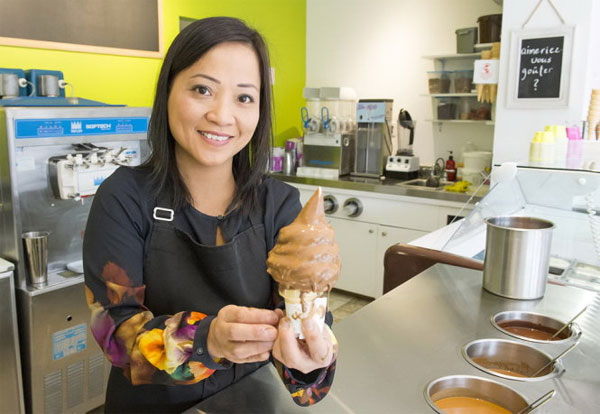 Best ice cream shop in Montreal owned by Vietnamese origin woman
