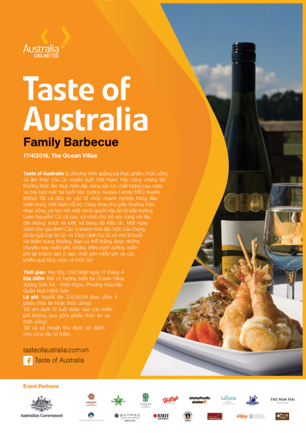 Taste of Australia family Barbecue in Central city