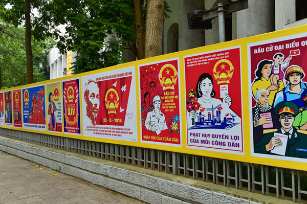 Hanoi covered with decorations before Election Day