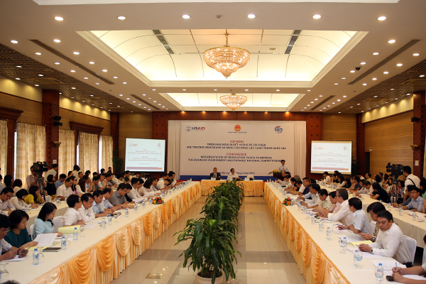 Meeting realizes Resolution on business environment improvement