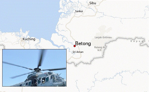 Malaysian helicopter missed