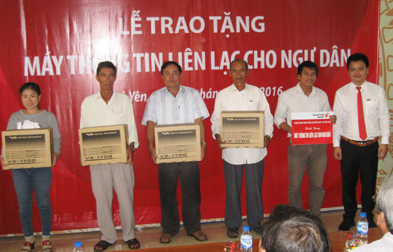 Fishermen assisted with communication devices