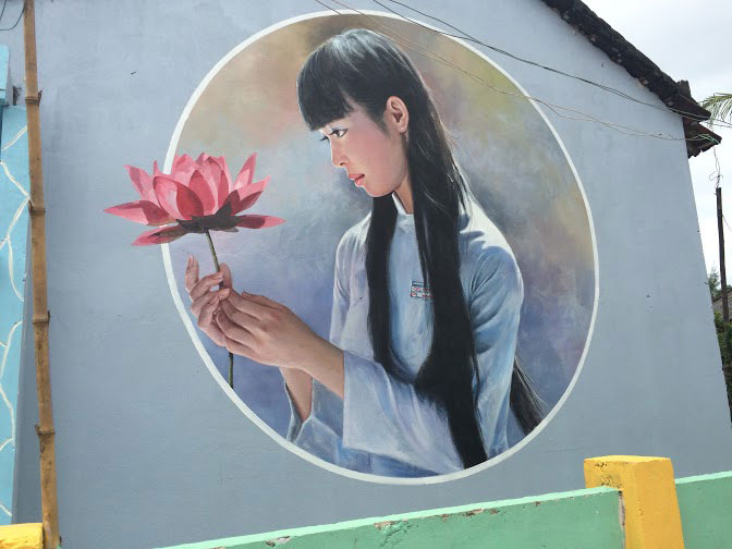 First unique mural village in Vietnam