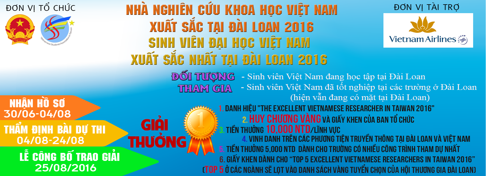 Excellent Vietnamese scientific researcher contest in Taiwan China