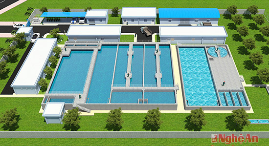Sewage treatment plant inaugurated in Nghe An province