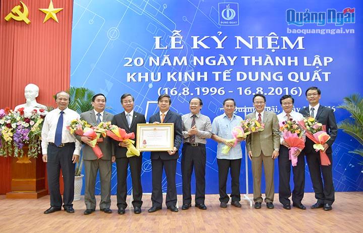 Dung Quat Economic Zone Management Board honoured