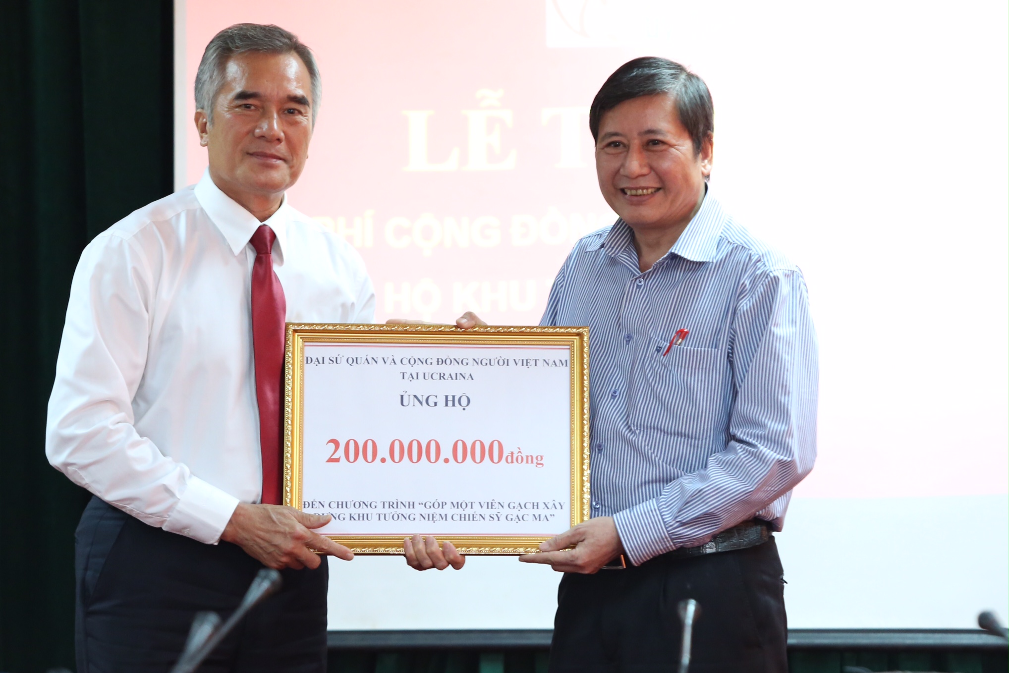 Vietnamese in Ukraine raise VND200 million for monument to Gac Ma heroes