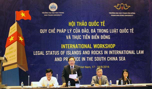 International workshop on legal status of islands and rocks in international law in South China Sea opens
