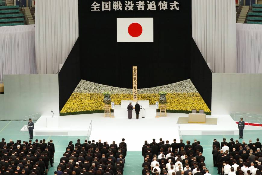 Japan marks World War II’s end
