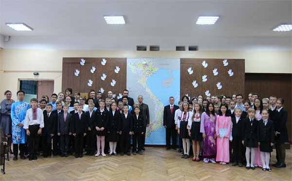 Peaceful dove for Vietnam activity organized in Ukraine