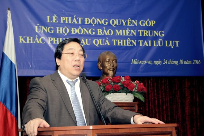 Vietnamese Embassy in Russia raises fund to help flood victims in Central region