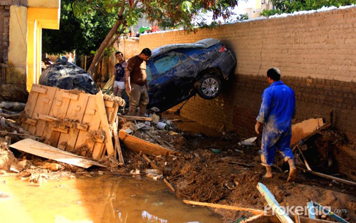Egypt floods kill at least 22