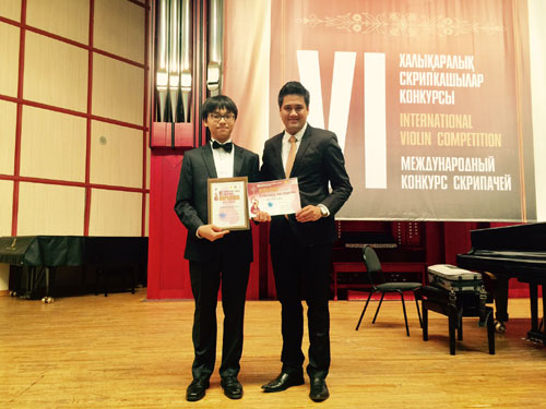 Vietnamese violinist wins first prize at international competition