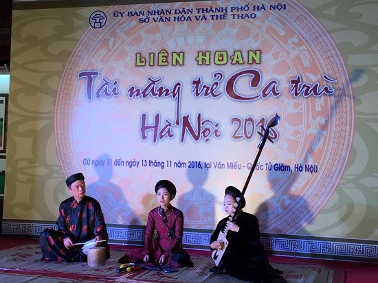 Ca tru festival for Hanoi young singers opens