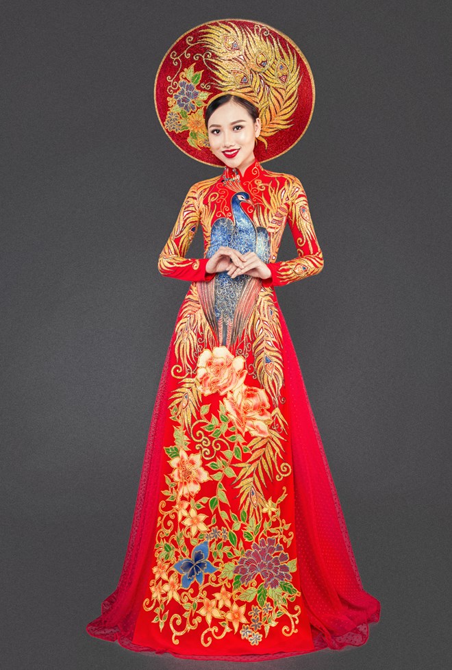 Thu Thao in Ao dai to compete at international beauty contest