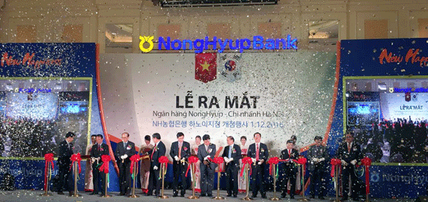 Korean Nonghyup Bank opens Hanoi branch