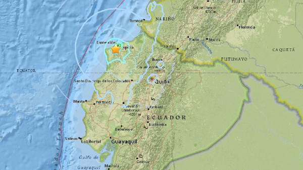 5 7 magnitude earthquake hits Ecuador