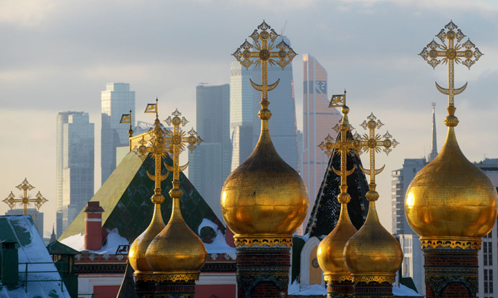 Late winter beauty of the capital Moscow