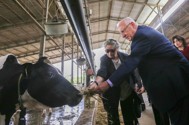 Israeli President visits dairy farm in Ho Chi Minh city
