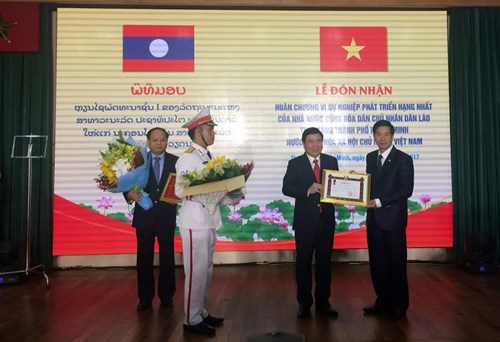 Ho Chi Minh city awarded Lao Order