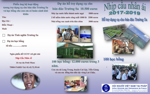 Truong Sa affection project launched by Overseas Vietnamese Association in France