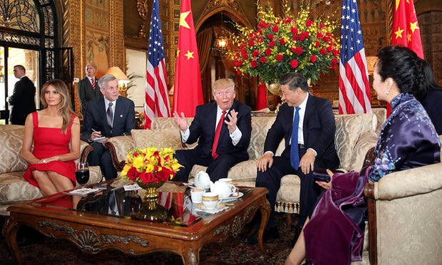 Trump receives Chinese President Xi Jinping