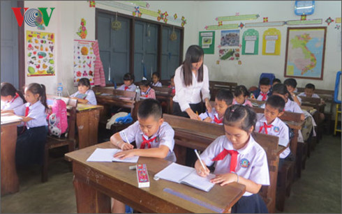 Female Vietnamese teachers in Land of a Million Elephants