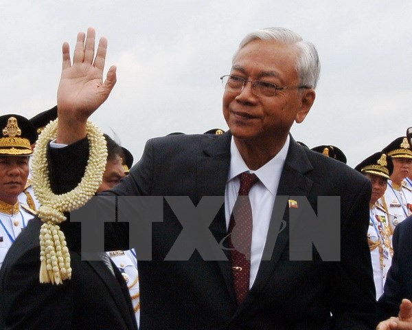 Myanmar President visits China