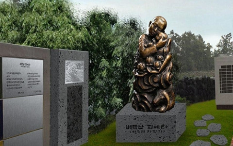 “Vietnam Pieta” statue placed on Jeju Island