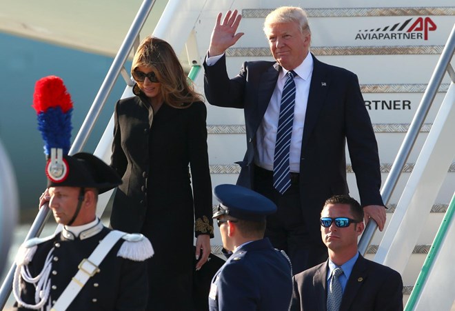 Donald Trump begins official visit to Italy