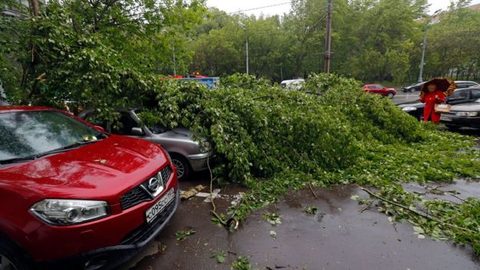 Storm hits Moscow, 14 killed
