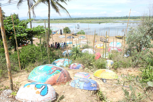 Contemplating first coracle collection in Vietnam