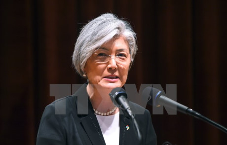 RoK Foreign Minister talks with Japanese counterpart