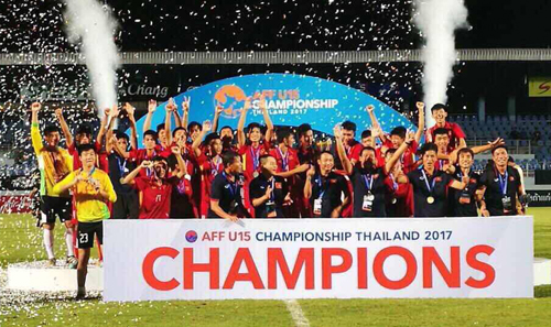 U15 national team receives VND400 million bonus