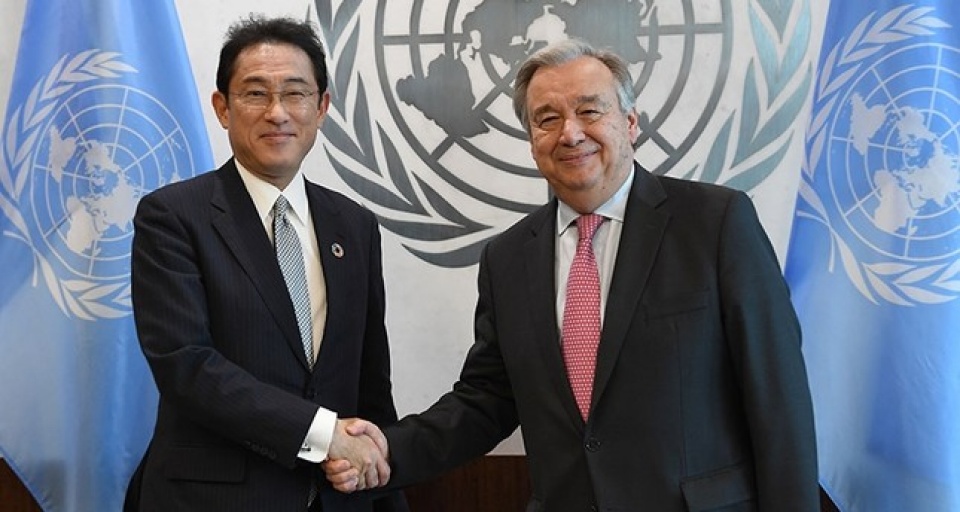 Japan pledges USD1 billion to UN
