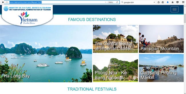 New look for Vietnam tourism website