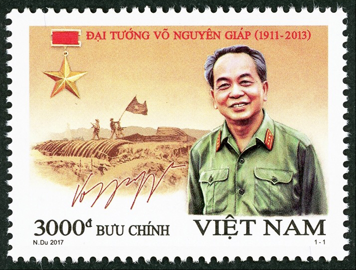 Special stamp set on General Vo Nguyen Giap issued