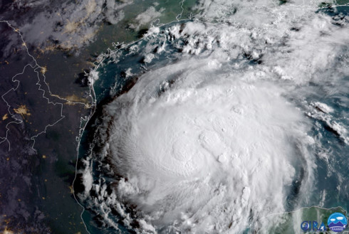 Hurricane Harvey hits US