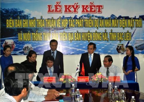 RoK’s group to build 450-mln-USD solar power plant in Bac Lieu