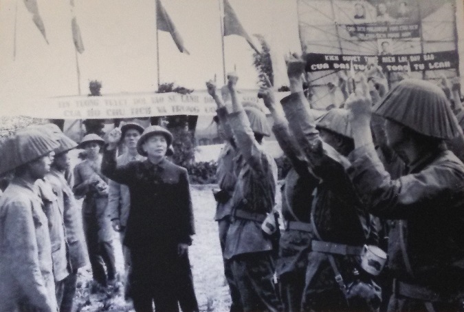 Photos on Vietnam - Laos - Cambodia solidarity on display in Hanoi