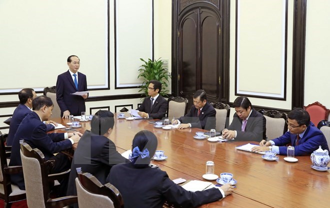President Tran Dai Quang meets ABAC Vietnam leaders